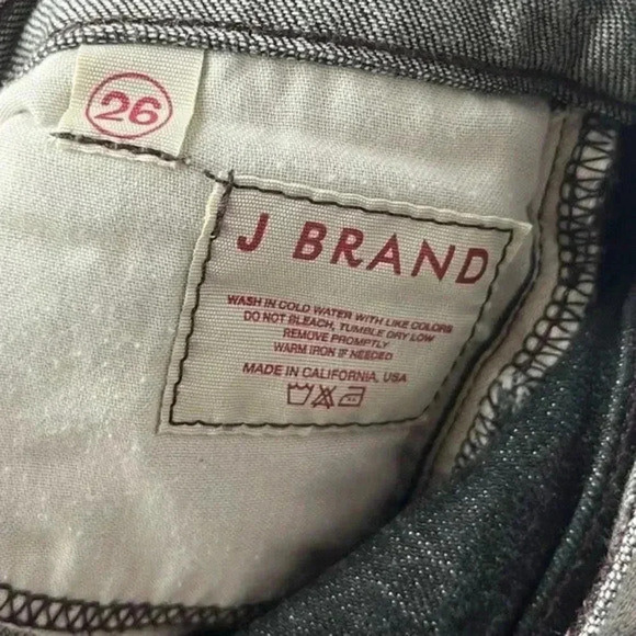 J Brand Light Gray 910 Low Rise Skinny Jeans 26 - Picture 5 of 5
